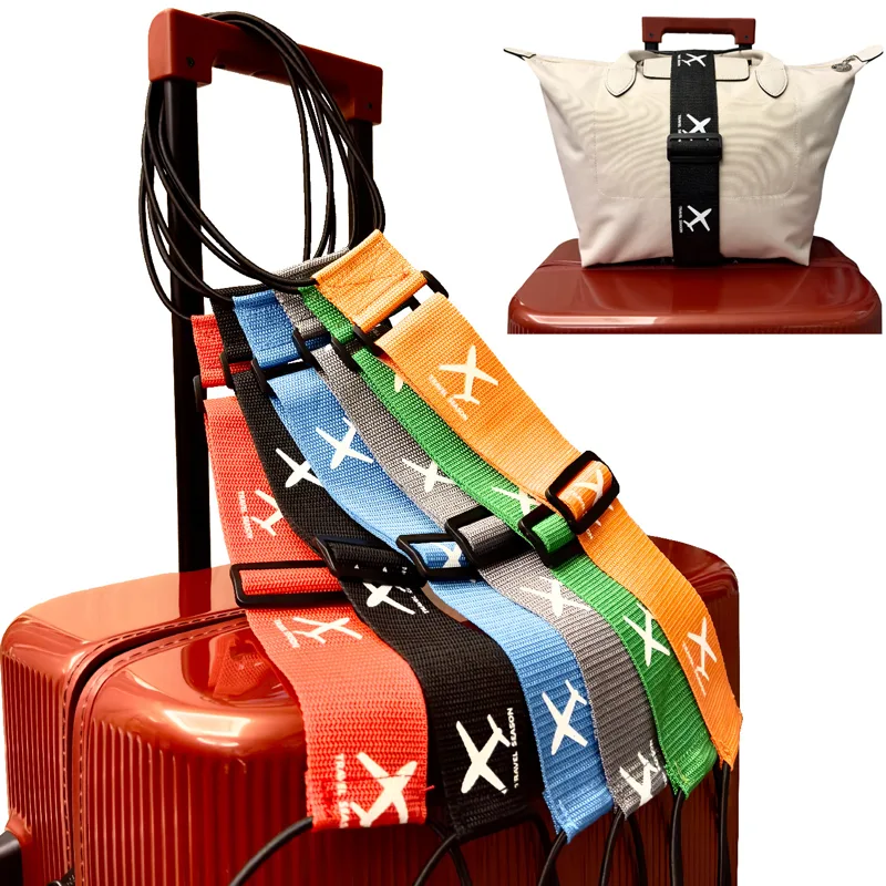 Tech Accessories For Travel - 항공기용 프린트 나일론 수하물 고정 스트랩