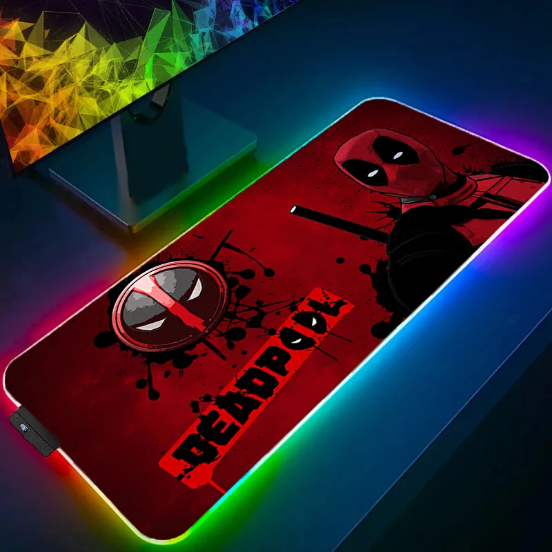 Tech Gaming Accessories - LED 마우스 패드 게임용 백라이트 락