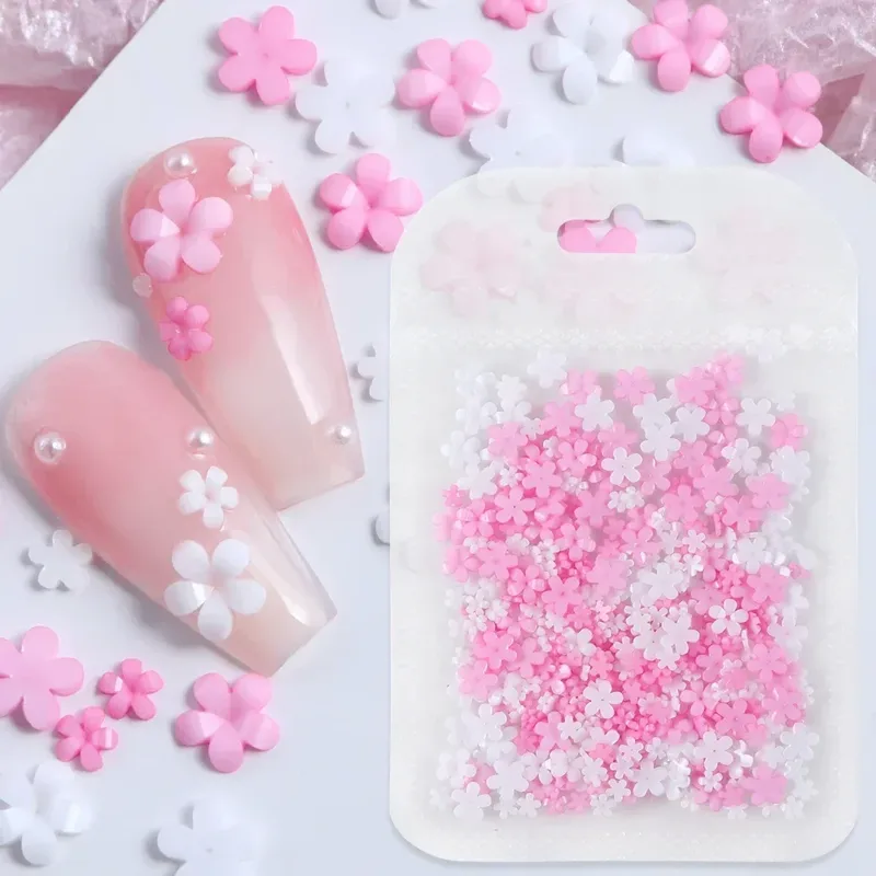 Trending Tech Accessories - 400pcs 아크릴 꽃 3D 네일 아트