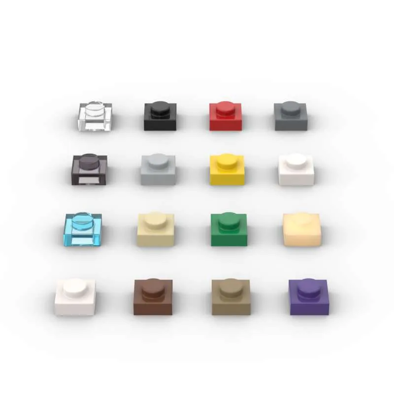 Tech Accessories Gifts - MOC 10PCS 3024 1x1 플레이트 빌딩