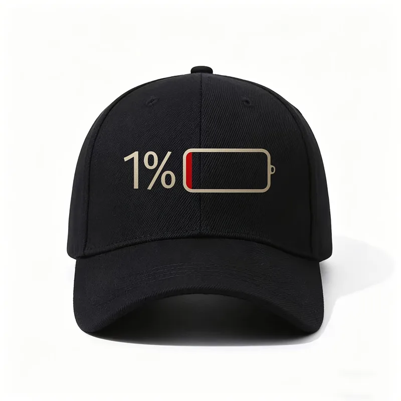 Tech Accessories Icon - 배터리 아이콘 디자인, 1% 충전 표시,