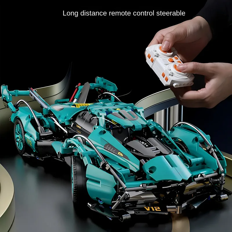 Tech Accessories Gifts - 블루 V12 블록 로드스터 RC 테크