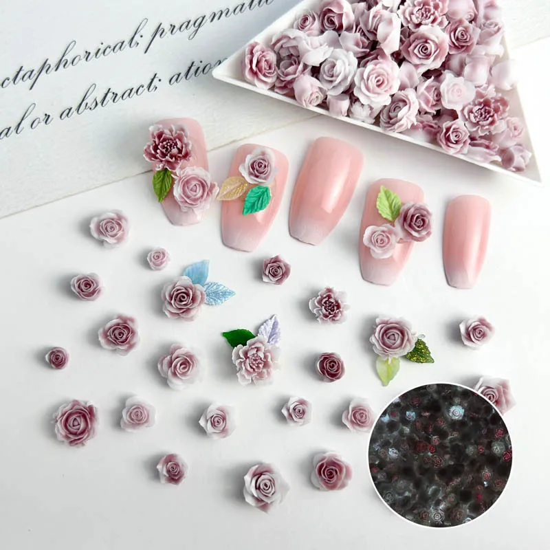 30PCS 4-11mm 3D 아크릴 로즈 네일 아트 매 - Trending Tech Accessories 리뷰 및 가격