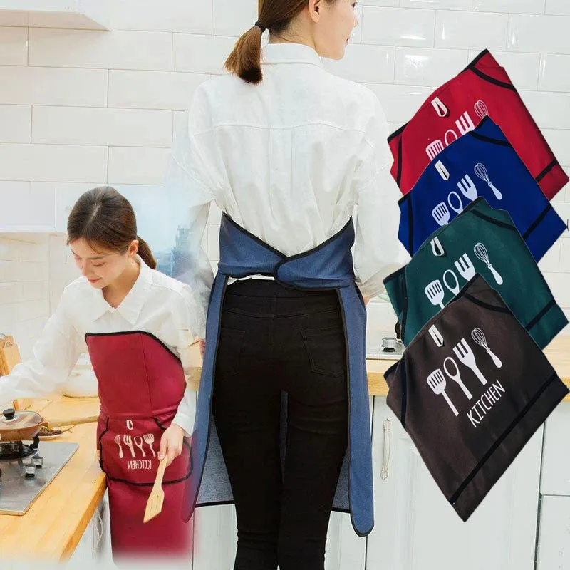 한국 스타일 자동 노타이 앞치마 방수 오일 방지 기술  - Tech Accessories Logo 리뷰 및 가격