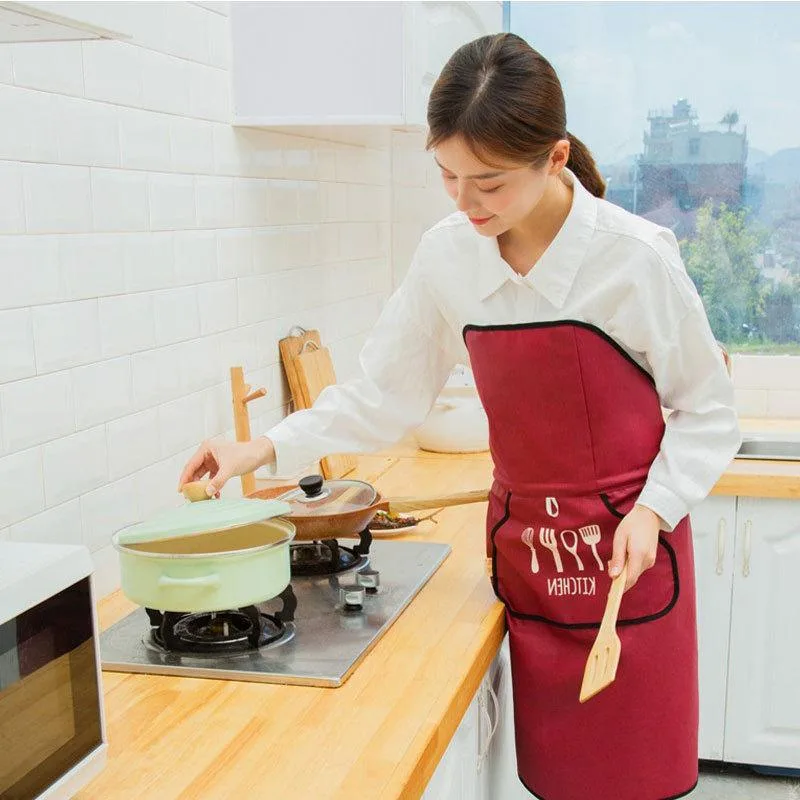 한국 스타일 자동 노타이 앞치마 방수 오일 방지 기술  - Tech Accessories Logo 리뷰 및 가격