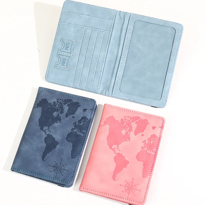 새로운 지도 프린트 여권 홀더 가죽 여권 커버 여권 케 - Tech Accessories Travel 리뷰 및 가격