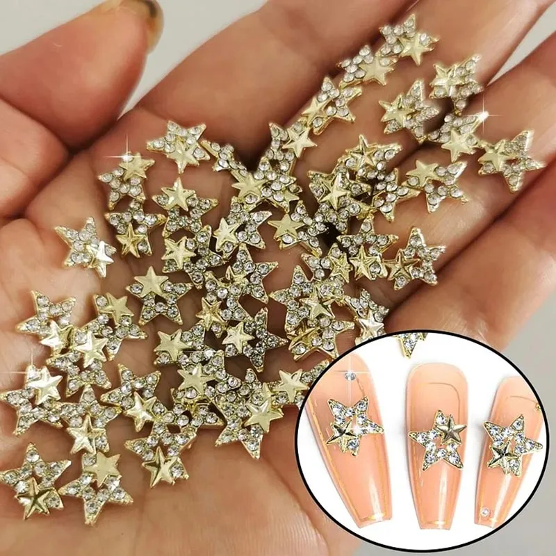 10Pcs 스타 합금 네일 아트 쥬얼리 매력 3D 다섯 - Trending Tech Accessories 리뷰 및 가격