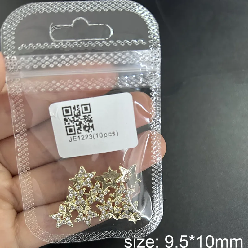 10Pcs 스타 합금 네일 아트 쥬얼리 매력 3D 다섯 - Trending Tech Accessories 리뷰 및 가격