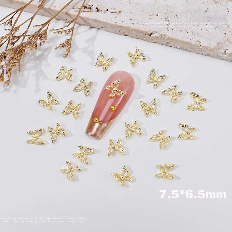 20pcs 3D 절묘한 중공 나비 라인 석 네일 매력  - Trending Tech Accessories 리뷰 및 가격