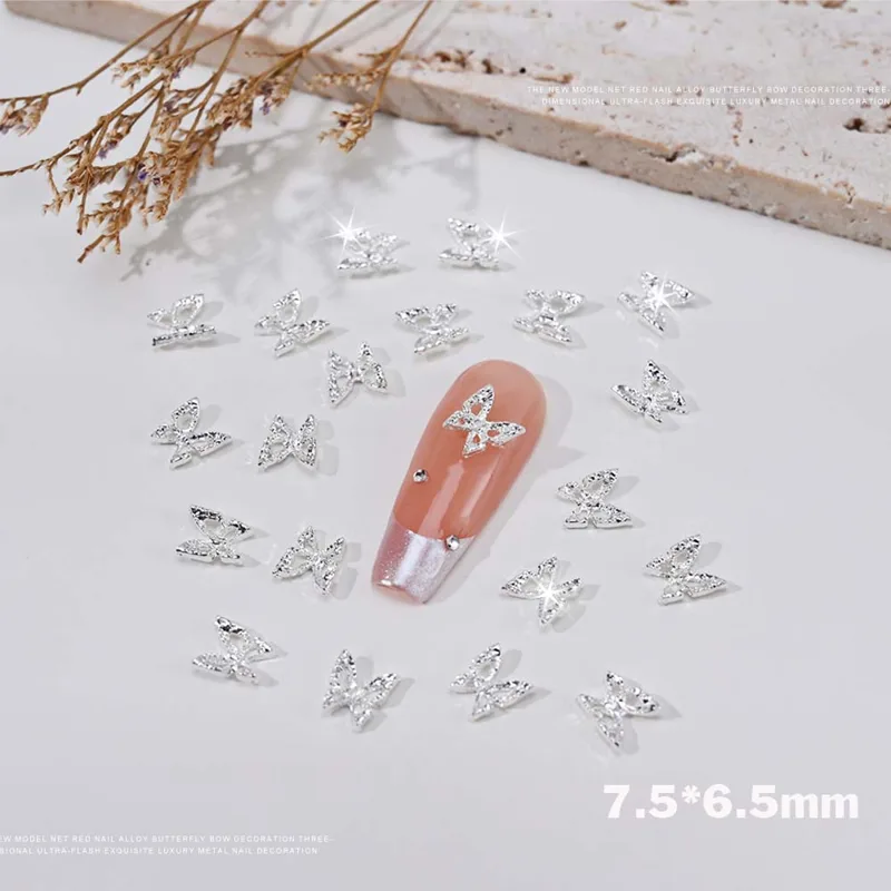 20pcs 3D 절묘한 중공 나비 라인 석 네일 매력  - Trending Tech Accessories 리뷰 및 가격