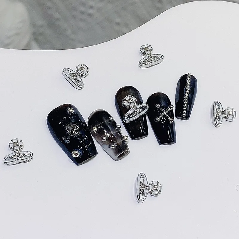 TSZS 10 개/몫 한국 럭셔리 행성 네일 매력 금속 - Trending Tech Accessories 리뷰 및 가격